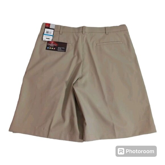 Champions Tour Shorts Men's 36W Khaki Chino Golf Pleated Preppy Dadcore Normcore - Picture 1 of 13